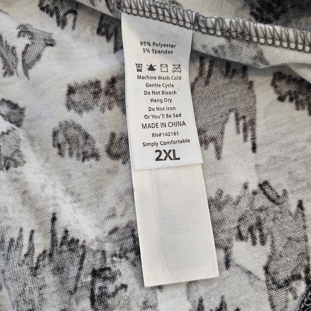 LulaRoe Animal Print Dress Bold Animal Print Slip On 2 XL - Picture 6 of 10